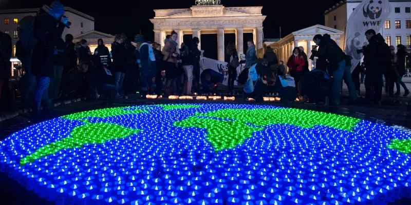 Penampakan Earth Hour di Penjuru Negara