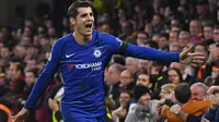 2. Alvaro Morata - Morata ditransfer dari Real Madrid dengan biaya 66 juta euro. Striker Spanyol tersebut direkrut usai tampil apik bersama Real Madrid dan Juventus. (AFP/Ben Stansall)