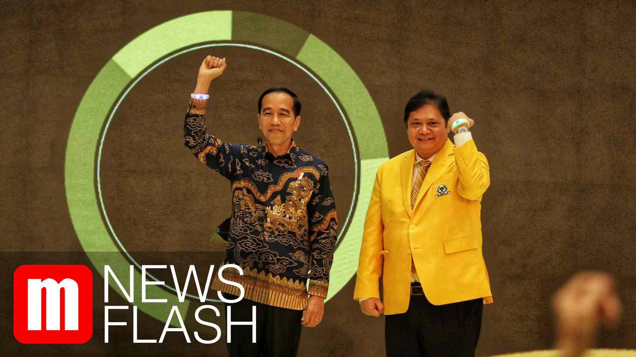 VIDEO: Jokowi Tepis Anggapan Mendukung Airlangga Jadi Ketum Golkar