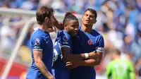 Dua gol Chelsea  dicetak oleh Thiago Silva (20') dan Christopher Nkunku (41').  (Mike Stobe/Getty Images/AFP)