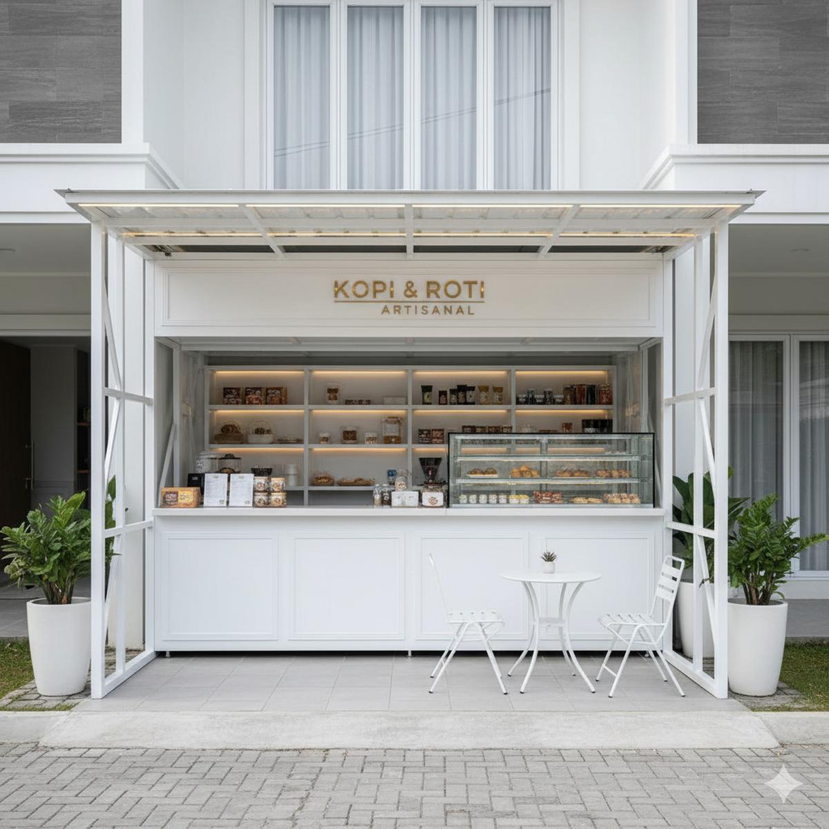 Warung Sederhana Depan Rumah dari Baja Ringan