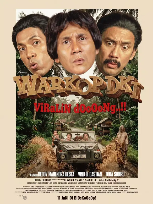 Poster film Warkop DKI Viralin DOoOong..!!. (Foto: Dok. Falcon Pictures)