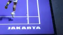 Tampilan court dan karpet baru di Indonesia Open 2025 yang berlangsung di Istora Senayan, Jakarta, Selasa (03/06/2025). (Bola.com/Bagaskara Lazuardi)