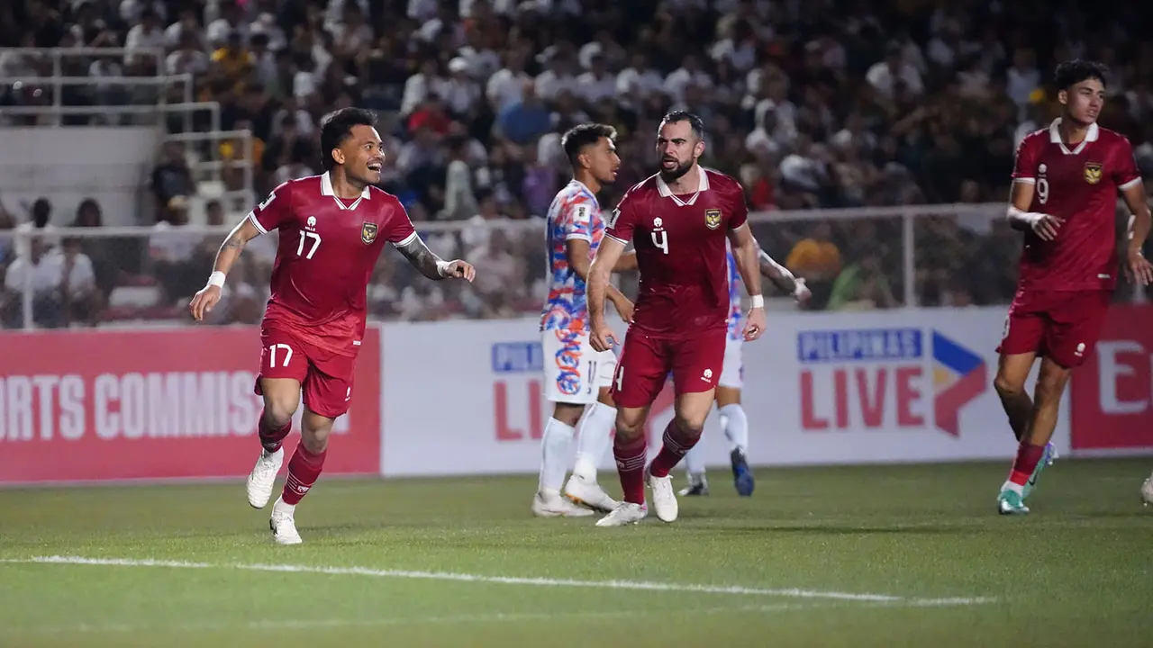 Foto: Gol Cantik Saddil Ramdani ke Gawang Filipina Selamatkan Timnas Indonesia dari Kekalahan pada Kualifikasi Piala Dunia 2026