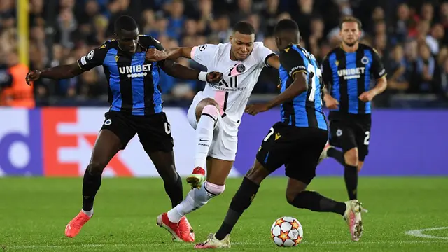 FOTO: PSG Ditahan Imbang Club Brugge di Liga Champions