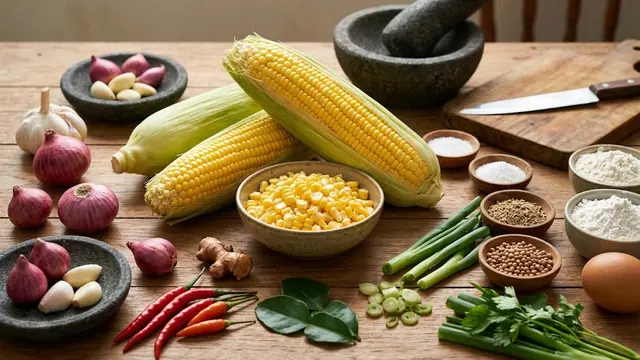 Resep Bumbu Dasar Dadar Jagung/AI Generated