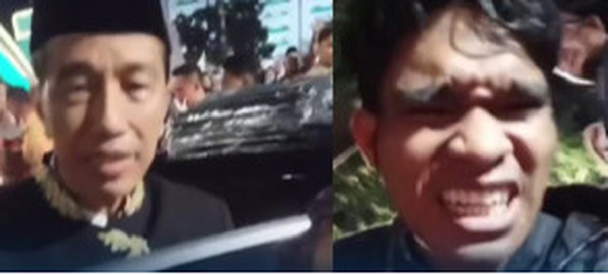 Mahasiswa DIpukul Presiden Karena Terobos Penjagaan
