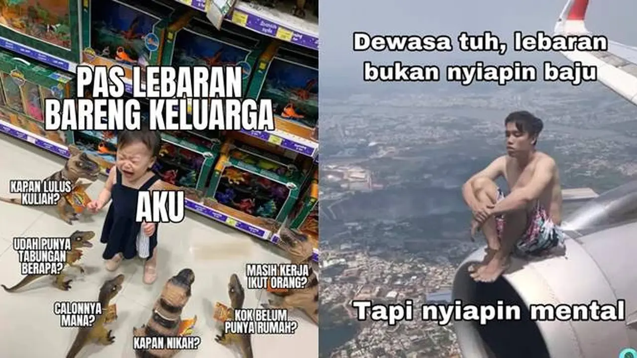 7 Meme Pertanyaan Klasik Saat Lebaran Ini Bikin Orang Kena Mental
