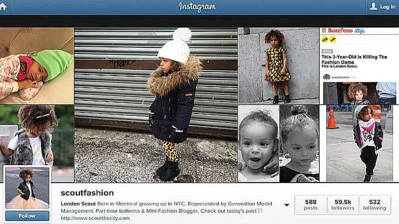 London Scout, Fashionista Cilik Instagram