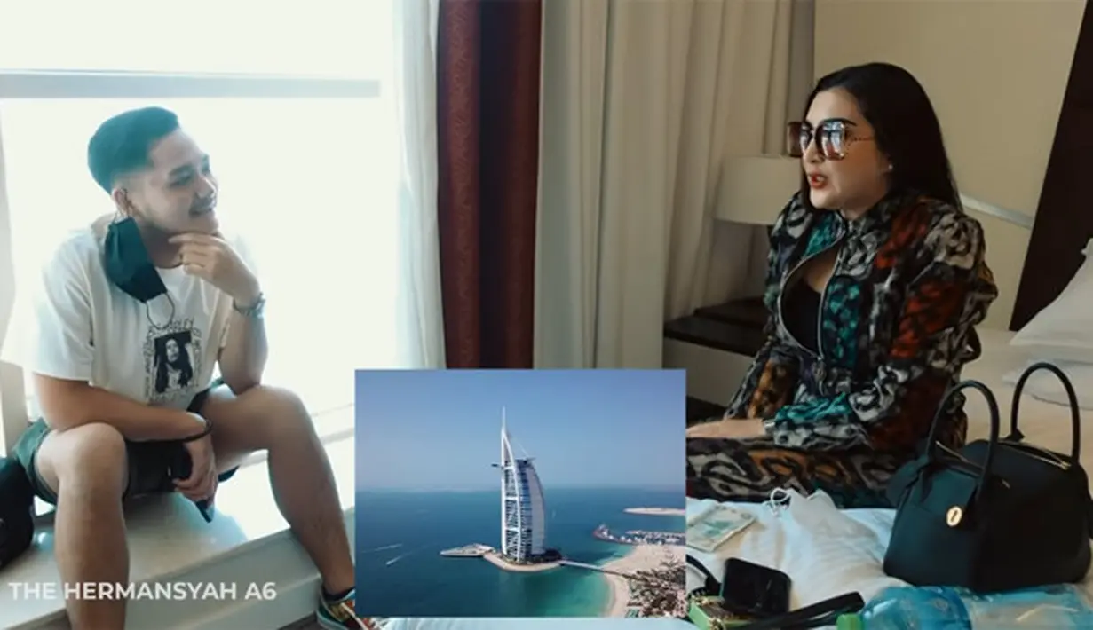 Ashanty dan Anang Hermansyah menginap di hotel bintang 7 (Youtube/The Hermansyah A6)