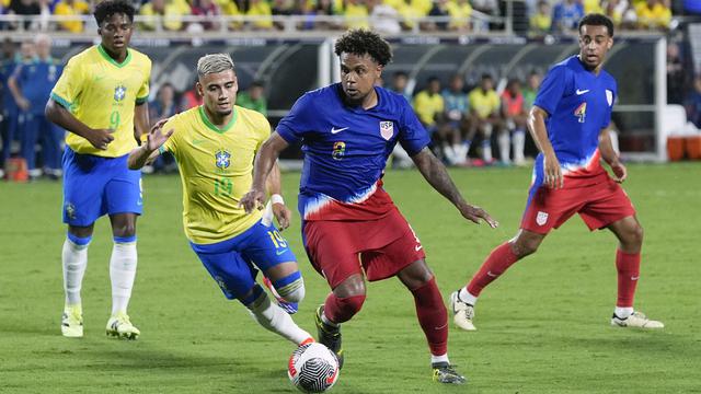 FOTO Amerika Serikat Vs Brasil