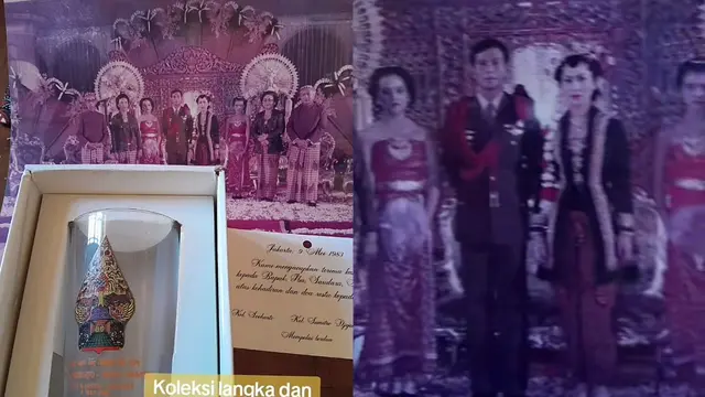 Suvenir pernikahan Prabowo dan Titiek Soeharto