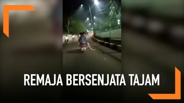 VIDEO: Heboh Konvoi Remaja Bersenjata Tajam di Manggarai
