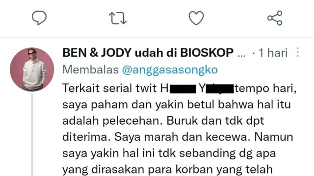 Kicauan Angga Sasongko
