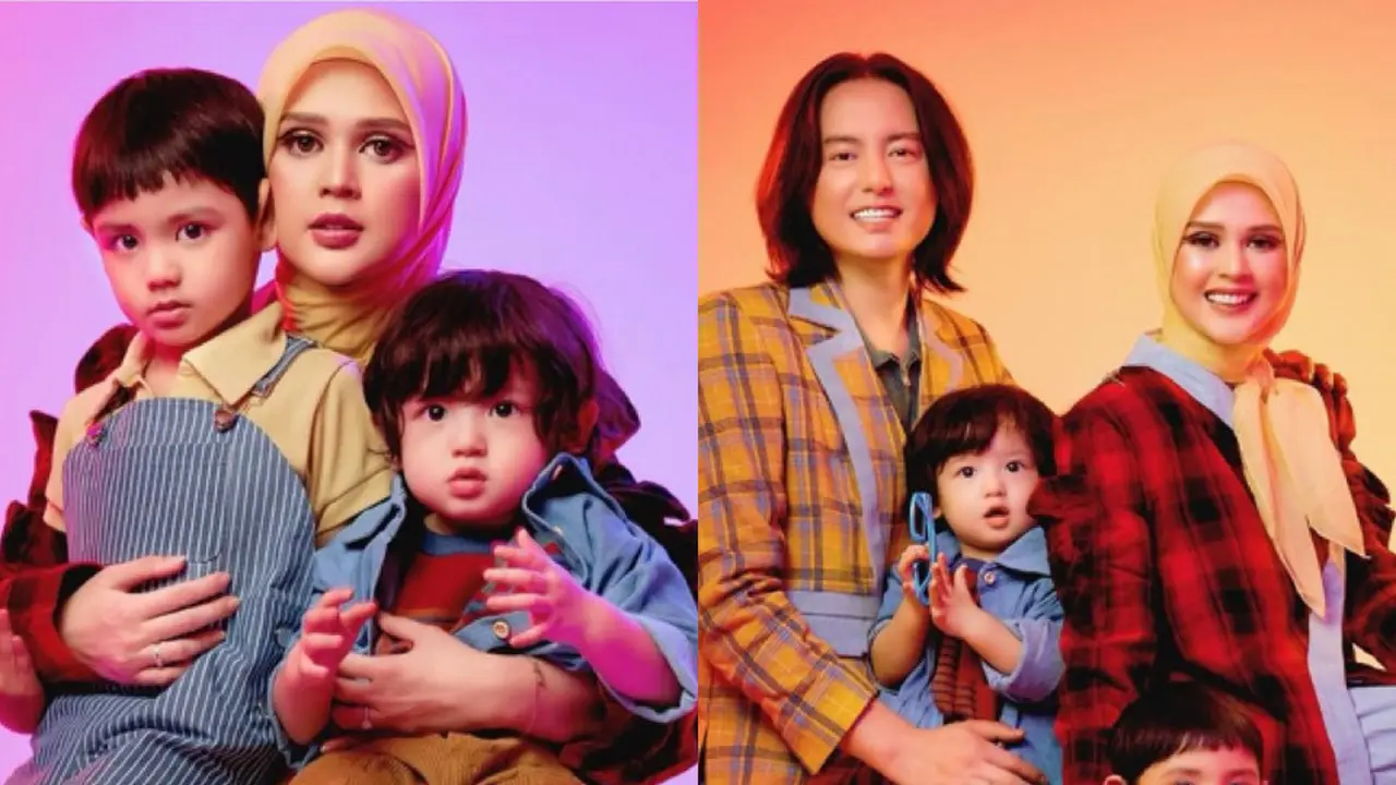 Keluarga Cut Meyriska dan Roger Danuarta Lakukan Pemotretan