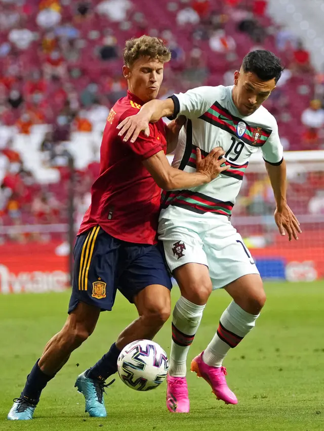 FOTO: Portugal Tahan Imbang Spanyol pada Laga Persahabatan