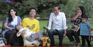 Jokowi dan Raffi Ahmad - Nagita Slavina