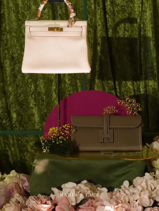 Selanjutnya ada tas Hermes Kelly dan Hermes Jige Clutch. [Foto: IIG/madebylace_).
