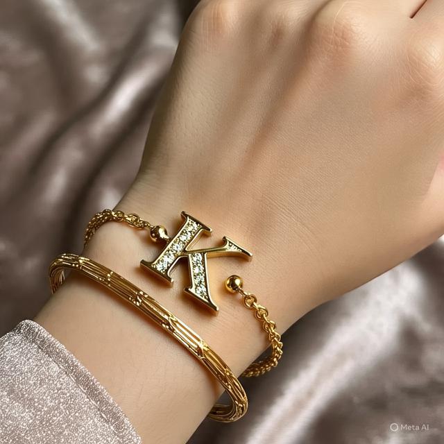 15 Model Gelang Inisial Nama dari Emas yang Unik, Elegan di 2025