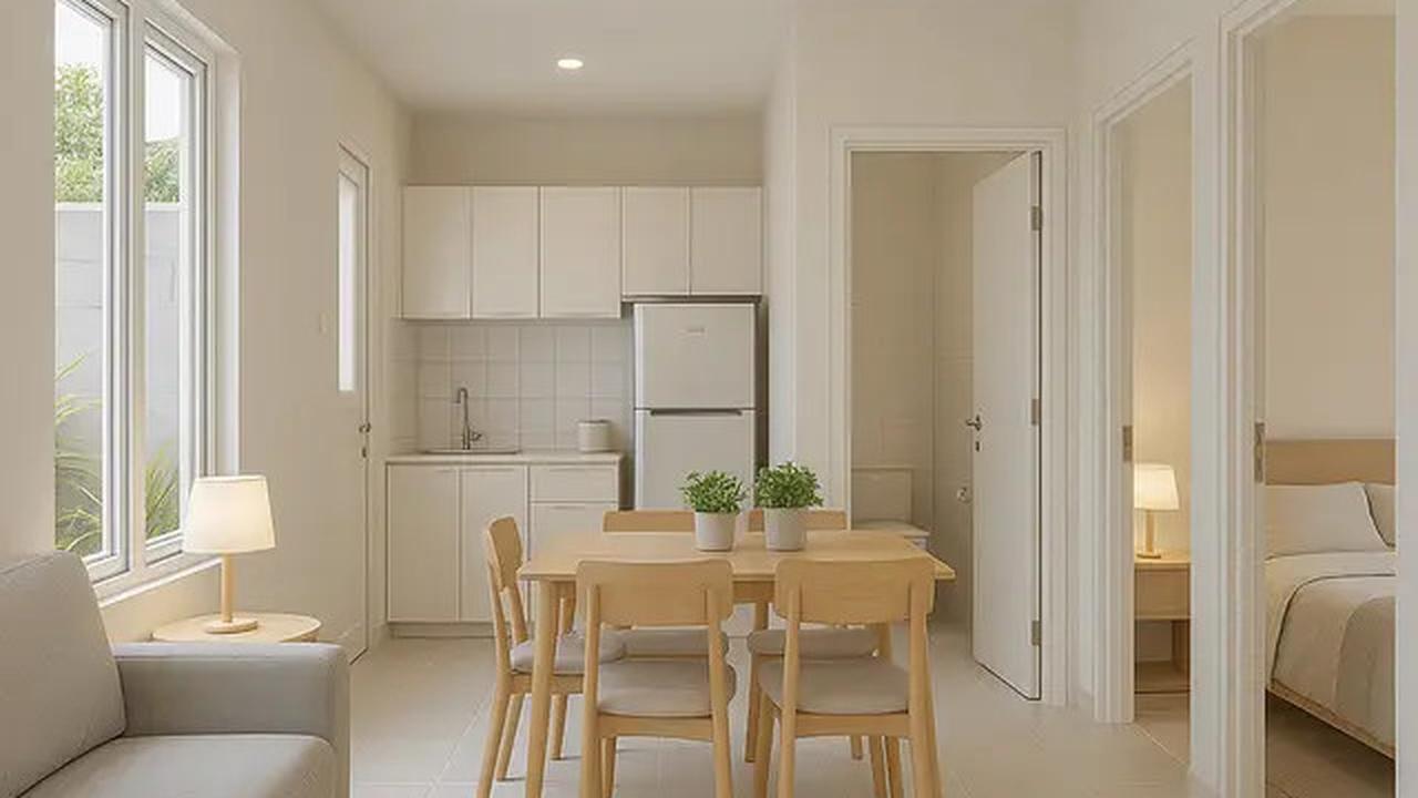 5 Denah Rumah Sederhana 1 Lantai dengan 2 Kamar Tidur, Inspirasi Hunian di 2025 dengan Lahan Kecil