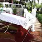 Jenazah Rachmawati Soekarnoputri dimakamkan di TPU Karet Bivak, Tanah Abang, Jakarta Pusat. Almarhum dimakamkan dengan protokol kesehatan Covid-19. (foto: tangkapan layar).