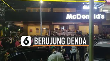 Seremonial dengan keramaian di McD Sarinah disebut melanggar Pergub DKI No. 41 Tahun 2020.