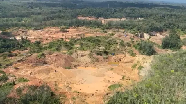Tambang emas ilegal di Lampung