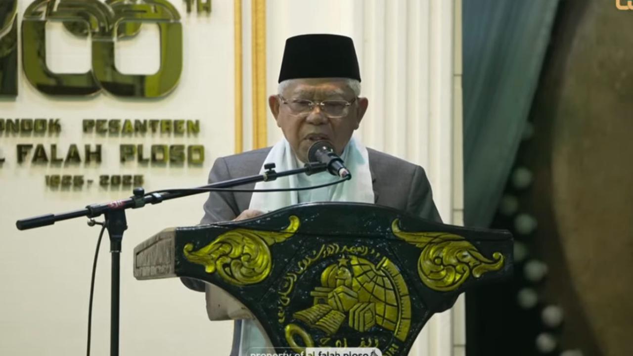 Ma'ruf Amin Hadiri Harlah 1 Abad Al Falah Ploso, Sebut Pabriknya Para Kiai