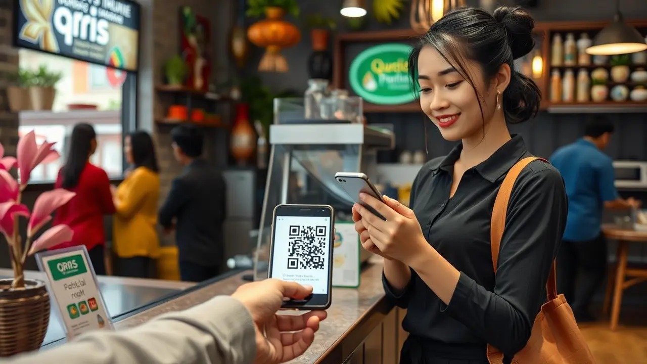 Ilustrasi barcode QRIS (Foto: AI)