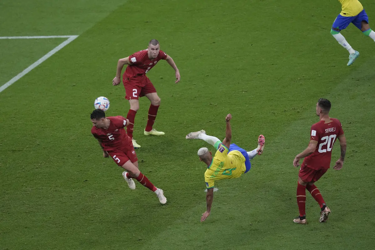 Gol Akrobatik Richarlison Hiasi Kemenangan Brasil atas Serbia