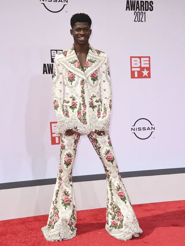 Lil Nas di BET Awards 2021. (Jordan Strauss/Invision/AP)
