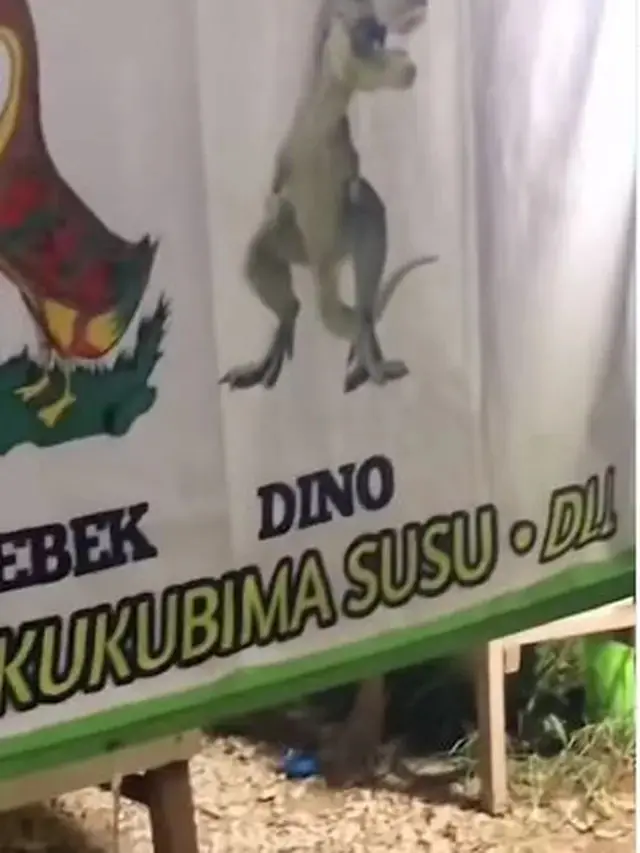 6 Potret Gambar Hewan Nyeleneh di Spanduk Pecel Lele Ini Bikin Dahi Berkerut