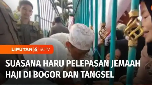 Suasana haru selalu menyelimuti proses pelepasan jemaah ibadah haji. Isak tangis mengiringi keberangkatan para jemaah kloter empat dari Kabupaten Bogor dan kloter satu Tangerang Selatan, menuju asrama haji, yang selanjutnya diterbangkan keesokan hari...