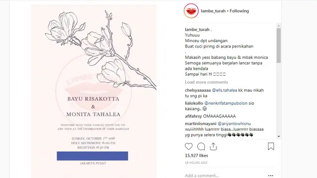 Monita Tahalea dan Bayu Risa