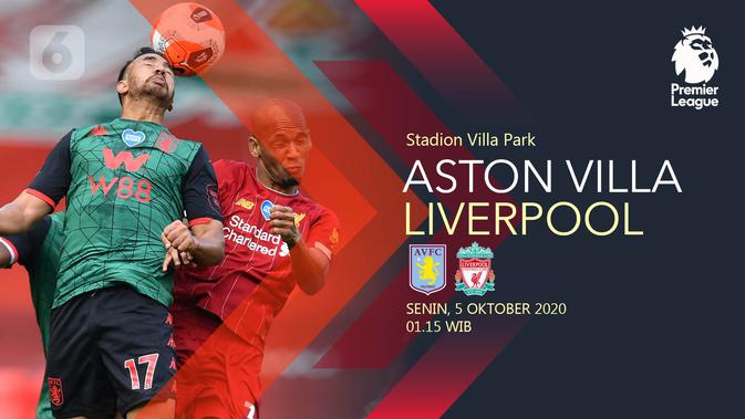 Dapatkan Link Live Streaming Aston Villa Vs Liverpool Di Liga Inggris Malam Ini Bola Liputan6 Com