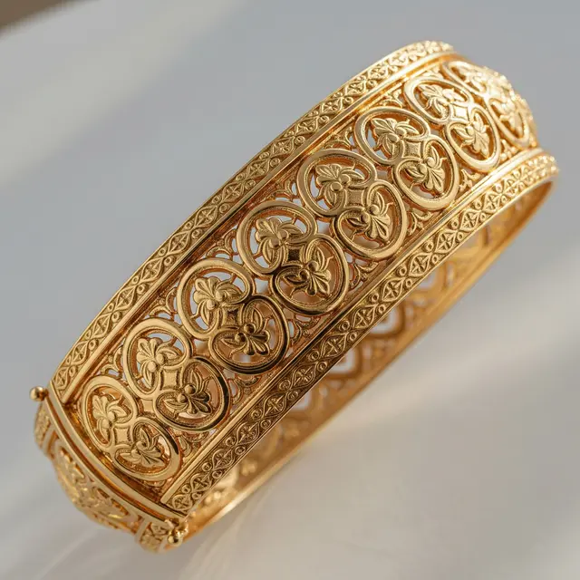 Model Gelang Emas Ukir yang Cocok Jadi Tabungan Emas