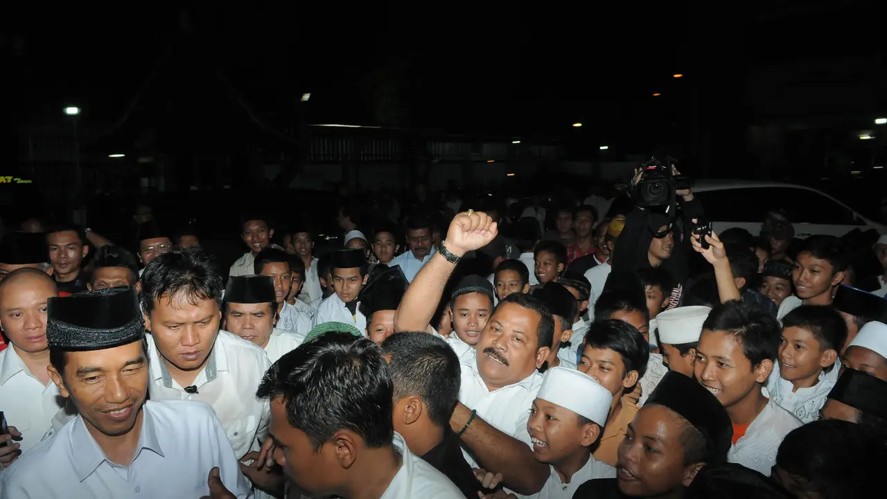 Kunjungi Pesantren Giri Kesumo, Jokowi Didoakan Jadi Presiden