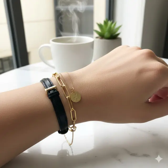 Model Gelang Emas 5 gram untuk Gaya dan Investasi (Image by Gemini AI)