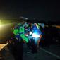 Kecelakaan maut rombongan grup musik Debu di Tol Pasuran-Probolinggo. (Dian Kurniawan/Liputan6.com)