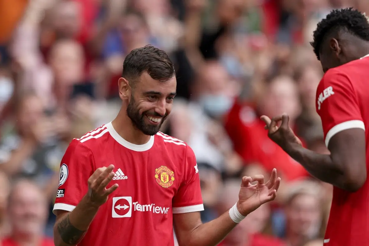 Gelandang Manchester United, Bruno Fernandes.