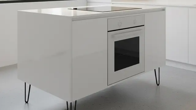 Meja Kompor Putih Glossy (Gemini AI)