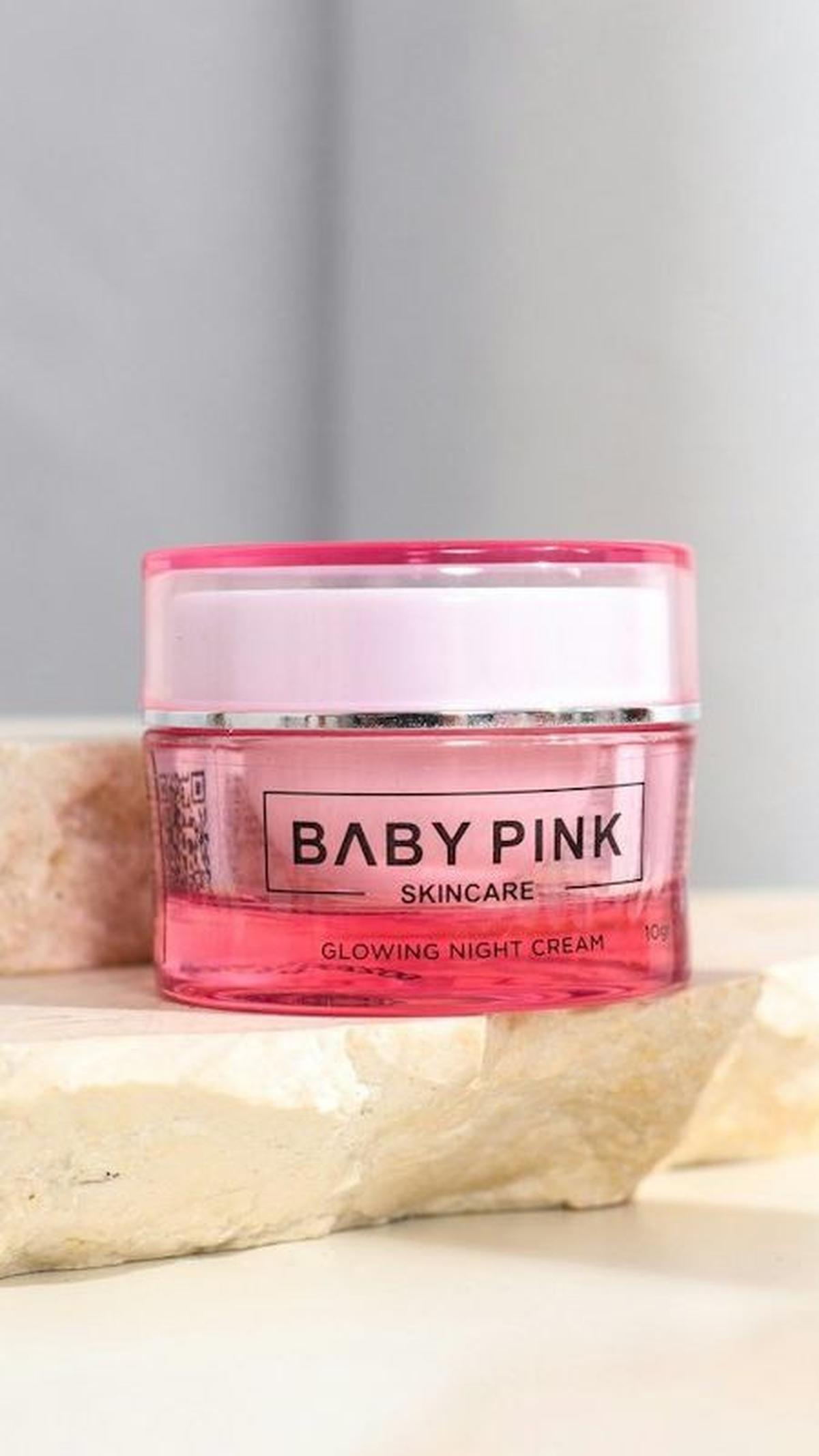 9. Baby Pink Glowing Night Cream with AHA &amp; 2x Niacinamide<br>