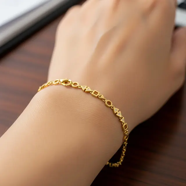 Model Gelang Emas Korea 2 Gram Gaya Minimalis Elegan