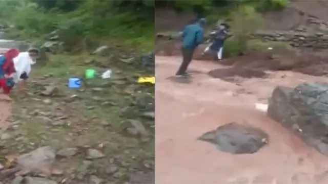 Upaya tenaga medis di Jammu & Kashmir sebrangi sungai lakukan vaksinasi