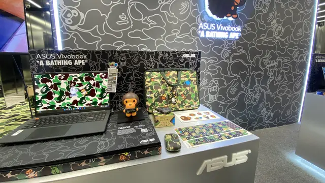 Green Camo dengan laptop midnight black
