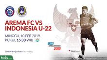 Arema FC Vs Timnas Indonesia U-22 (Bola.com/Adreanus Titus)