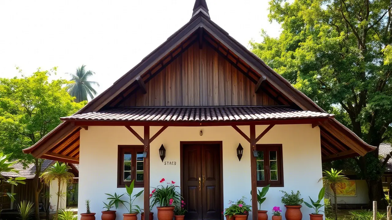 Rumah Sederhana dengan Atap Pelana