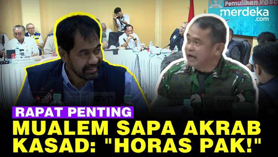 Pecah Gubernur Mualem Akrab Sapa Akrab Kasad TNI Maruli: Horas Pak!