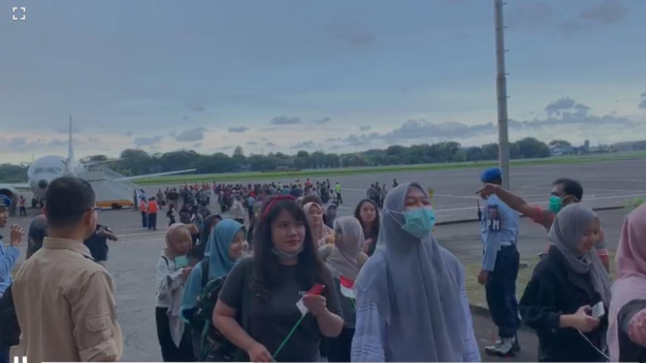 WNI Dari Wuhan yang Tiba di Halim Perdanakusuma