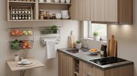 Dapur Rumah Type 21 Ukuran 1x2 Meter. (Foto: Gemini AI)